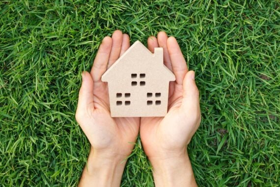eco house and green living concept