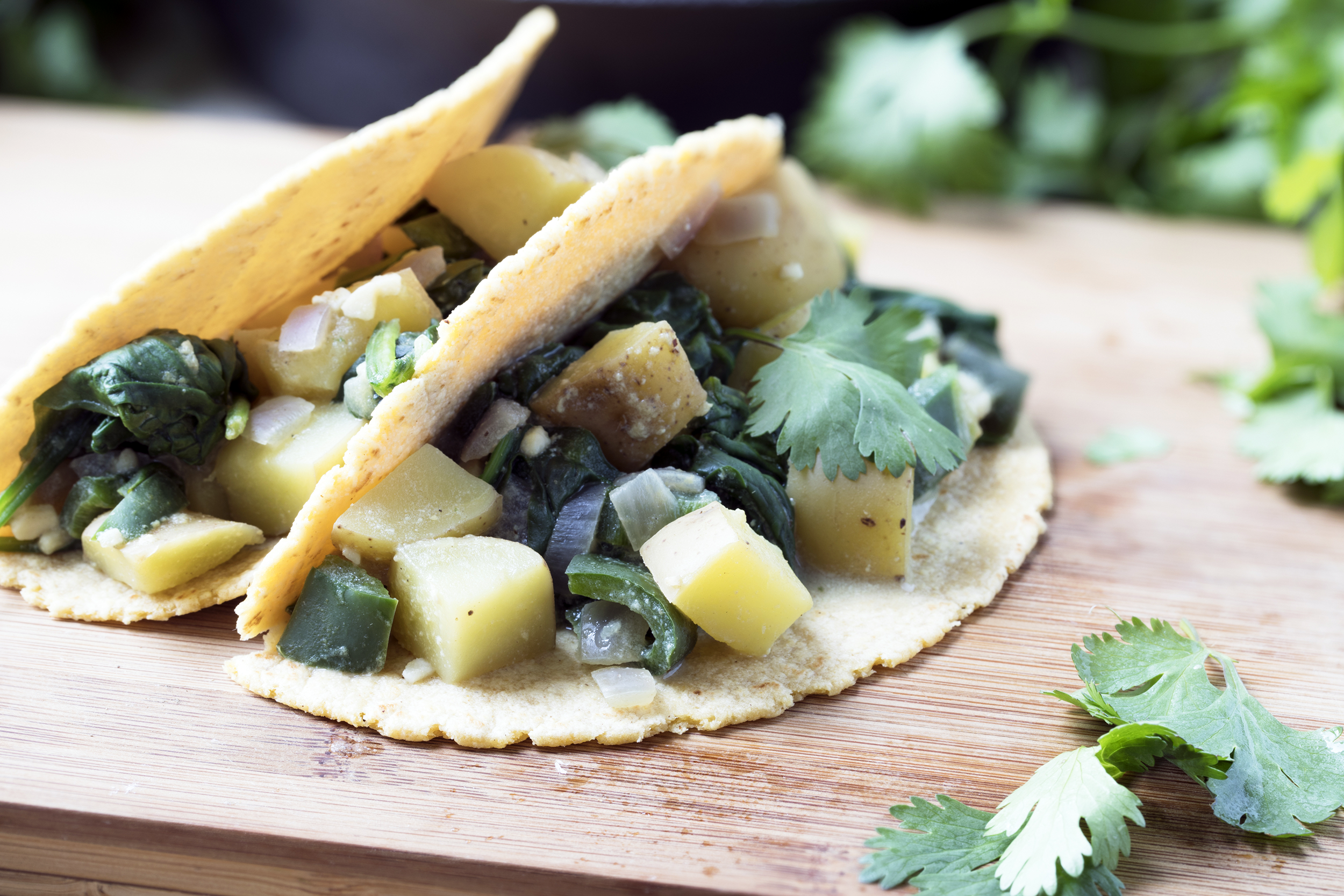 Potato and Kale Tacos