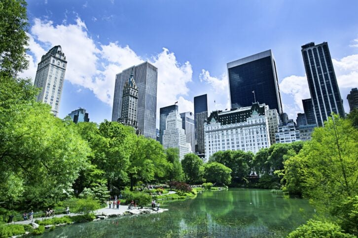 Central Park in New York City, NY