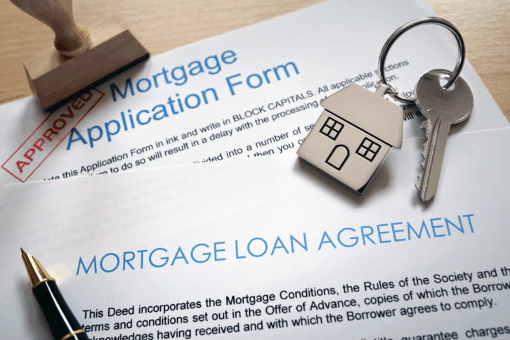 Mortgage loan approval papers