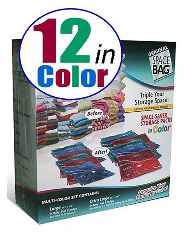 Space Bag 12 Storage Combo Packs in Color