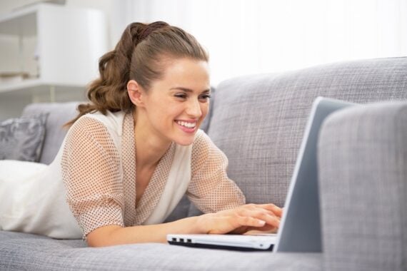 woman on laptop