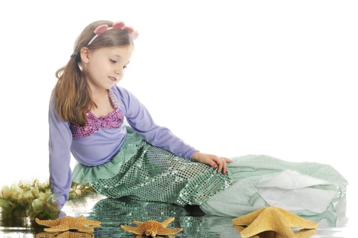 girl dressed as a mermaid