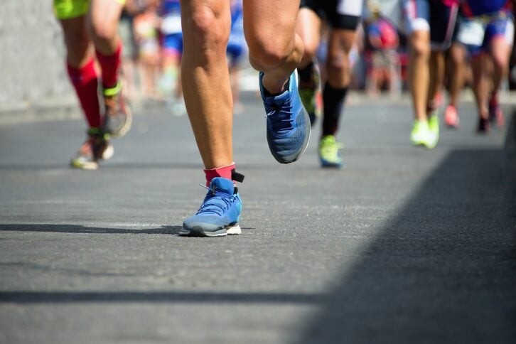 runners running in marathon