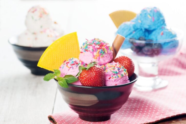 colorful ice cream