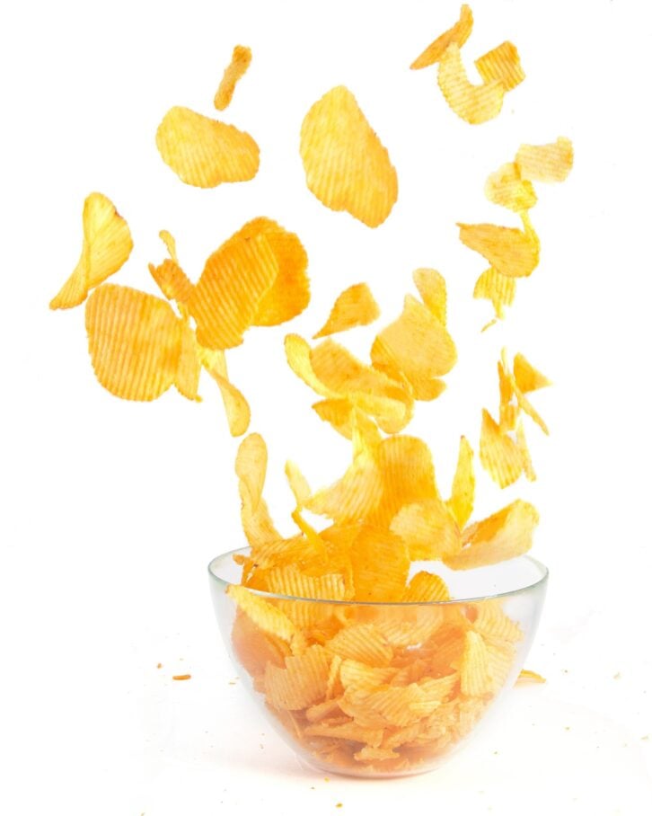 potato chips flying