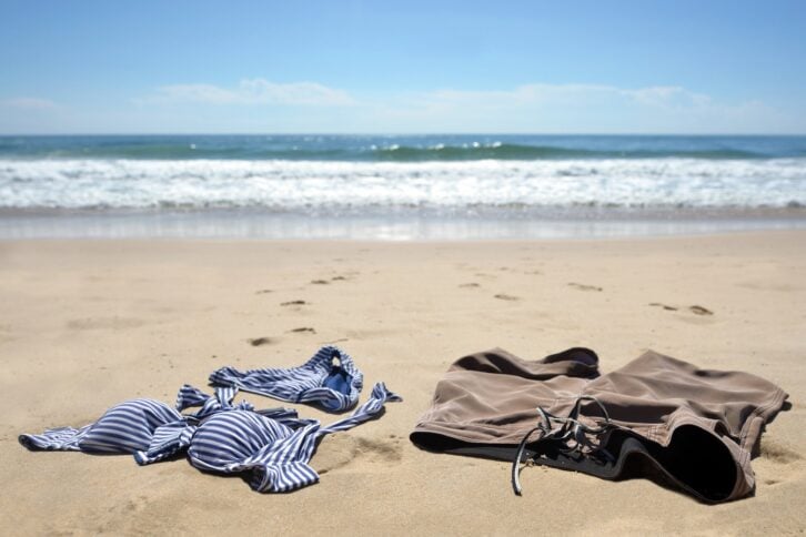 swimsuits on the beach
