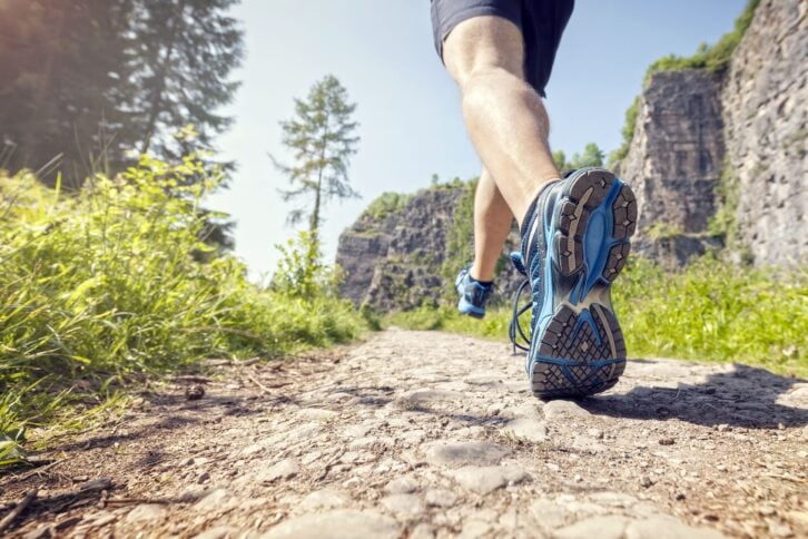 runner on trail