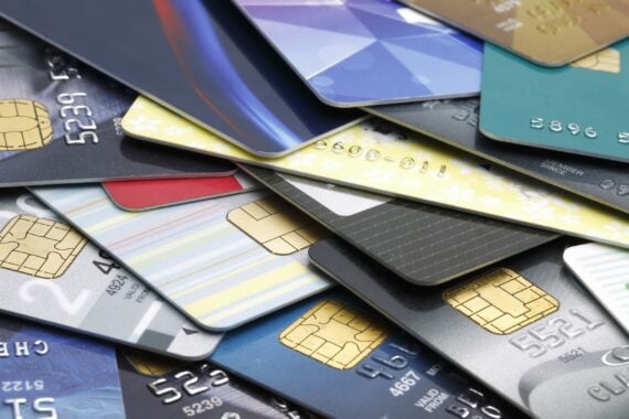 pile of credit cards