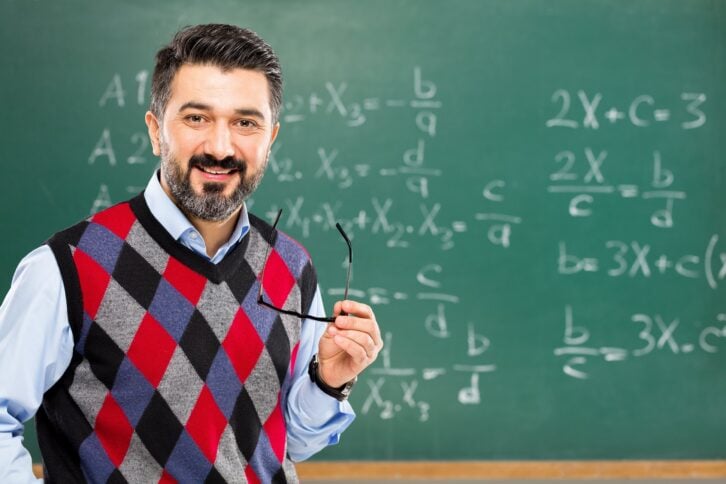 teacher in classroom