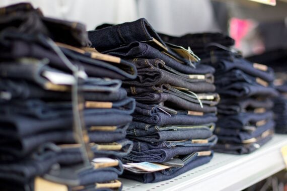 jeans for sale in store