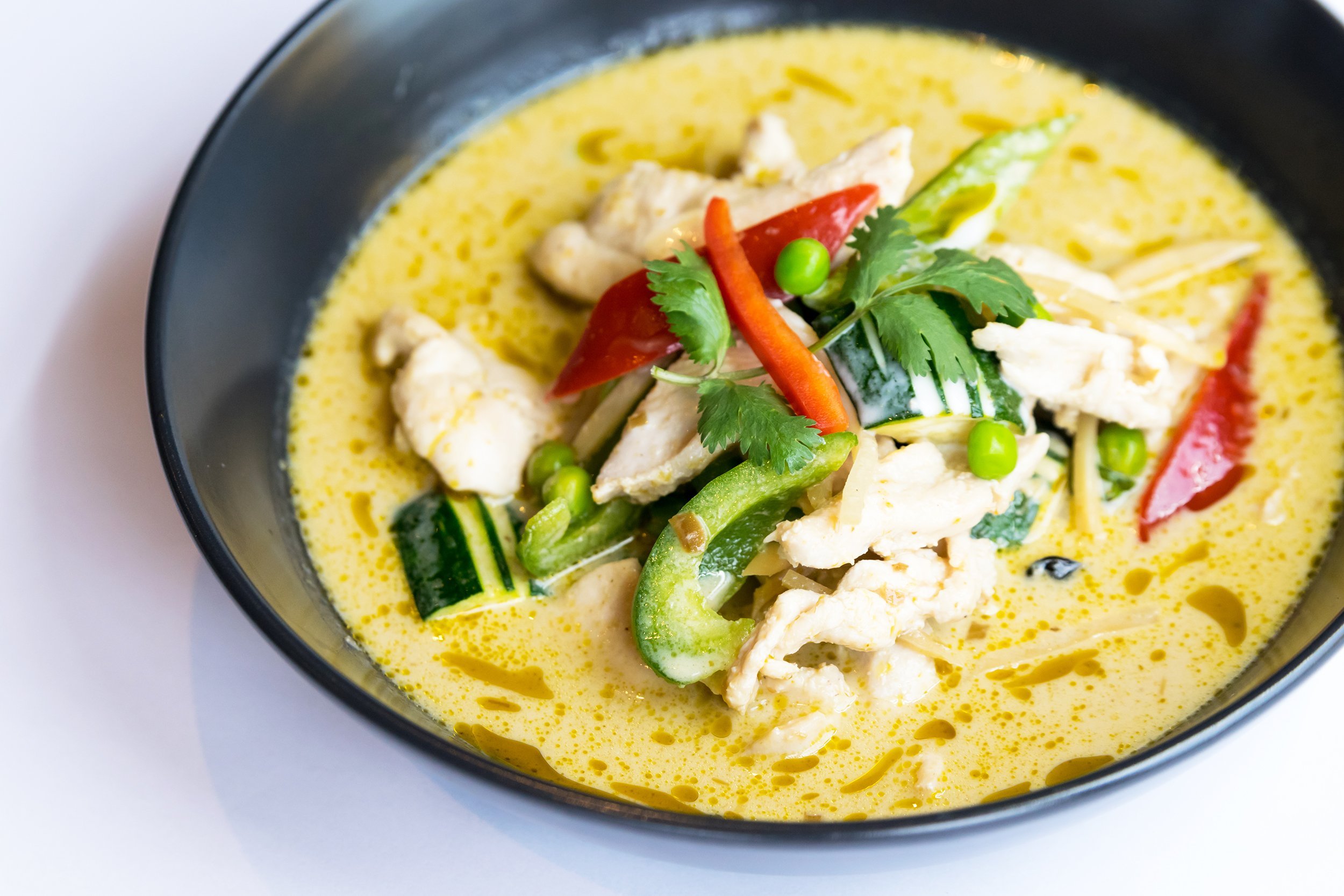 Thai green curry in chicken