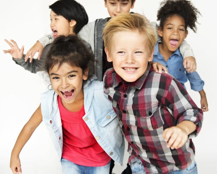 happy group of kids