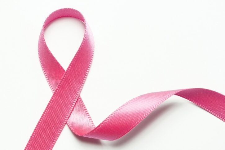 pink ribbon for breast cancer awareness