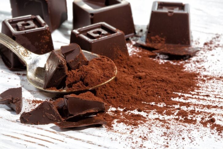 homemade dark chocolate
