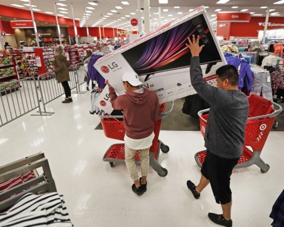 holiday shoppers get an early start on Thanksgiving Day at Target