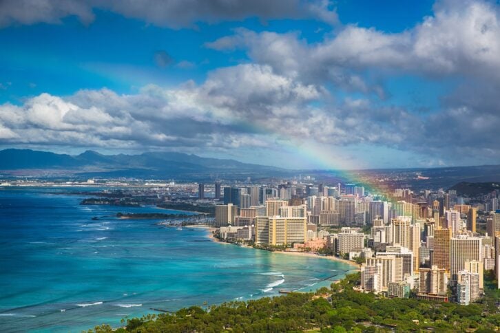 rainbow over Hawaii