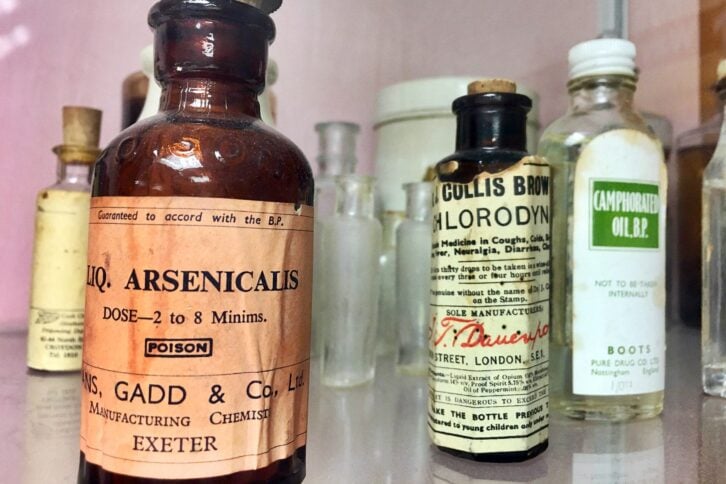 old medicine bottles