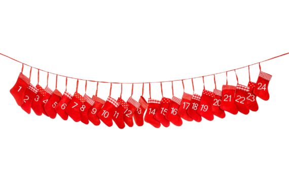 red christmas socks advent calendar banner 1-24