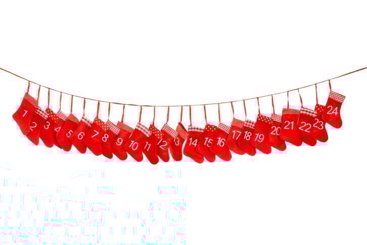 red christmas socks advent calendar banner 1-24