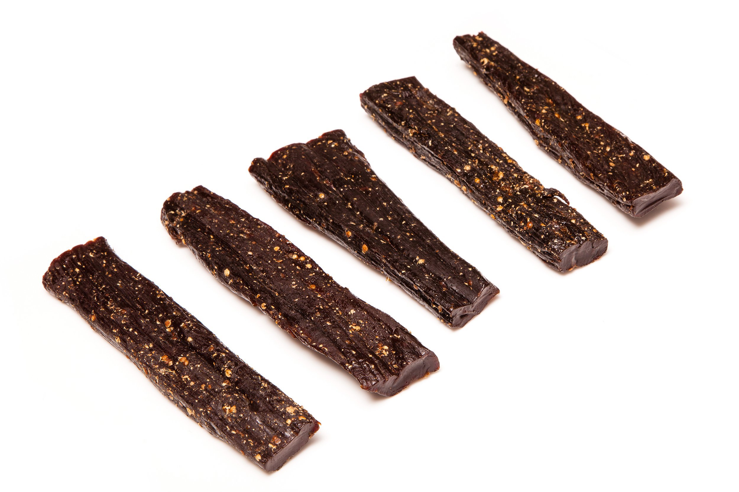five beef jerky sticks