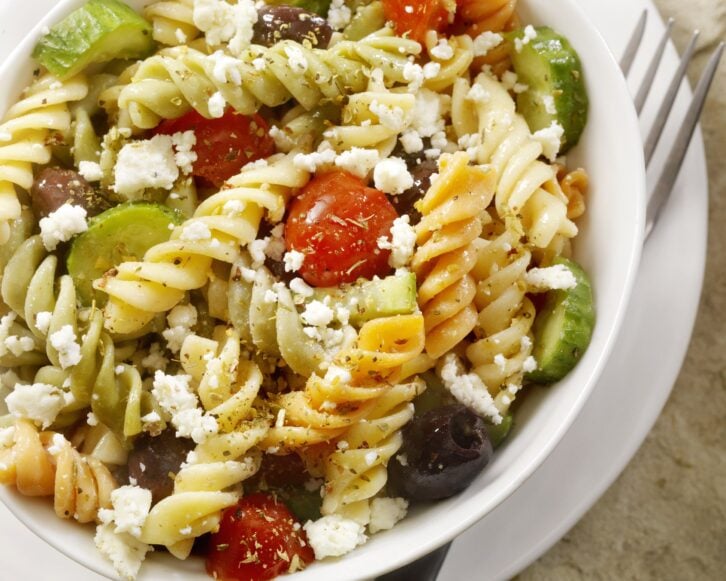 Greek pasta salad