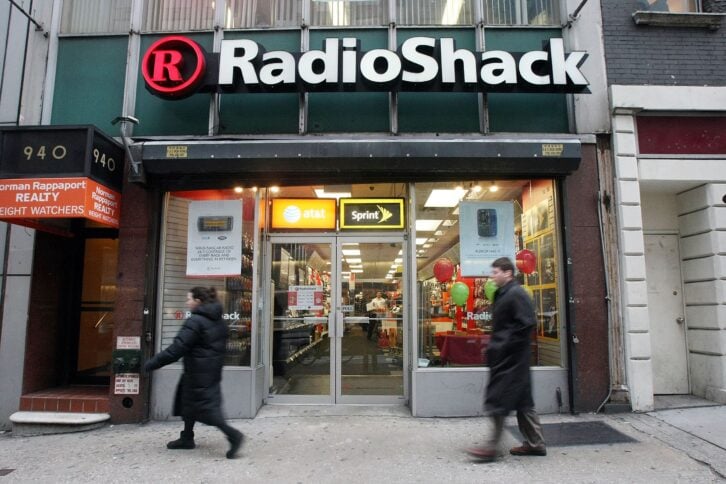 A Radio Shack store is seen February 26, 2008 in New York City.