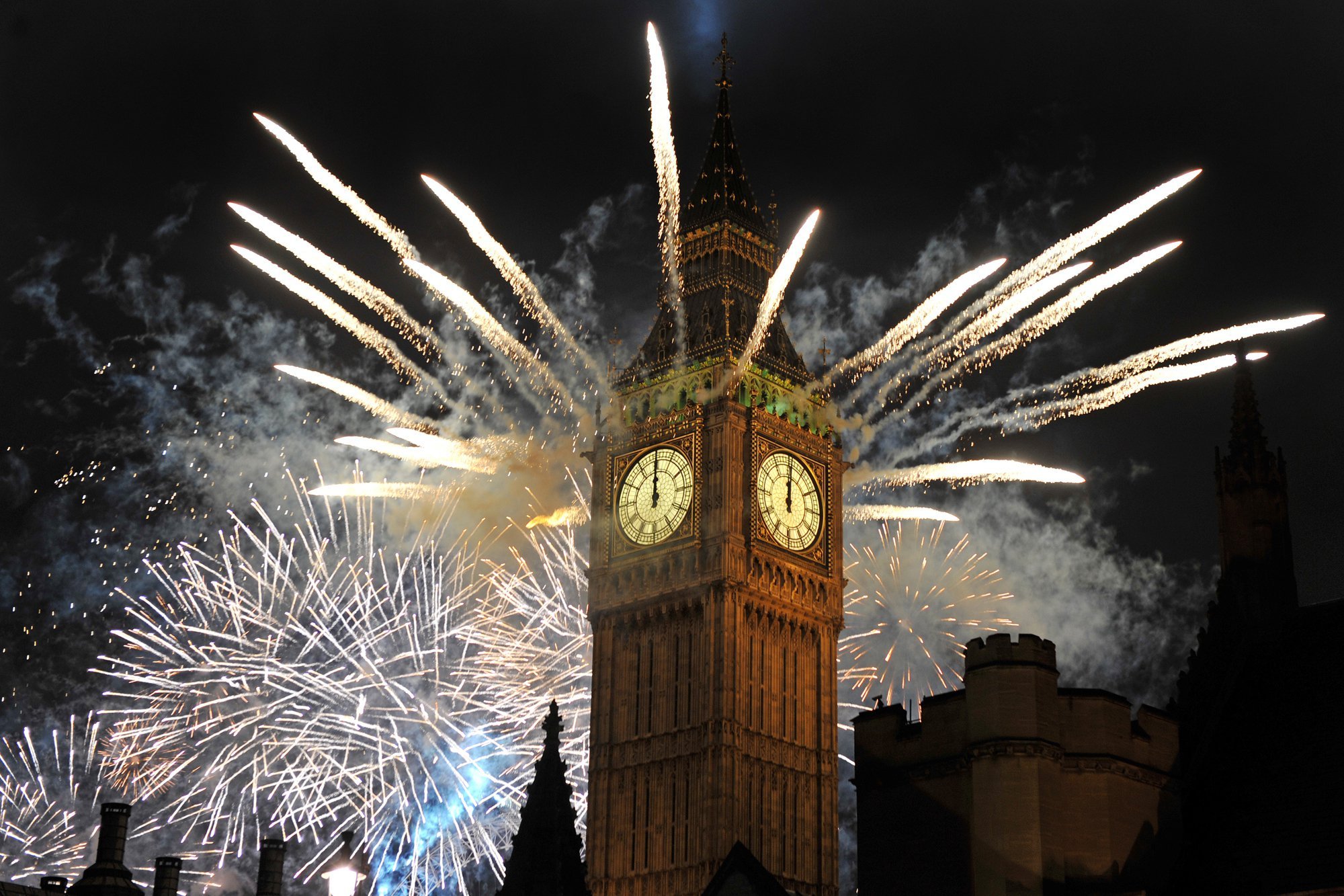 New Year's Eve in London, England