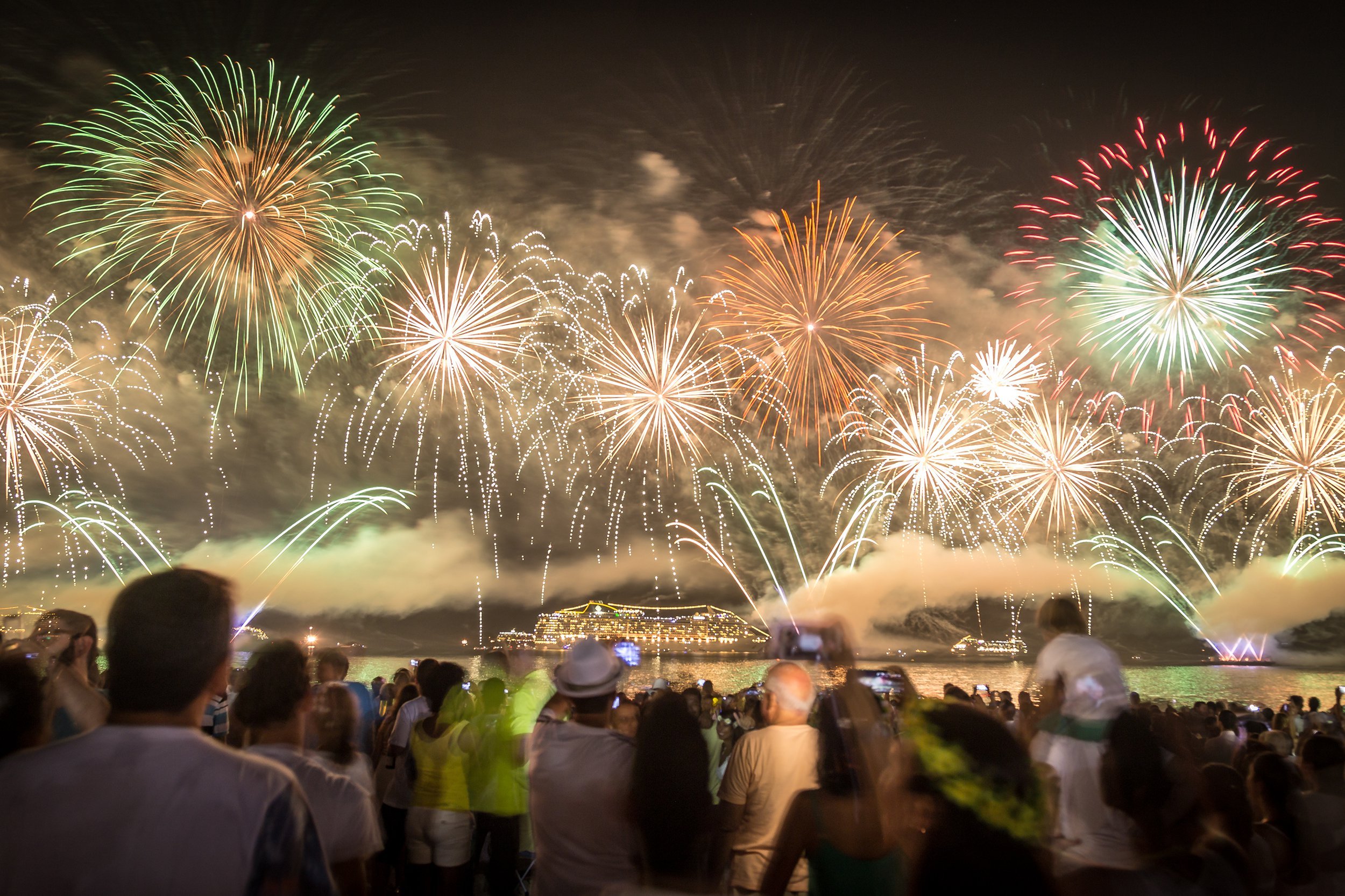 New Year's Eve in Rio de Janeiro, Brazil