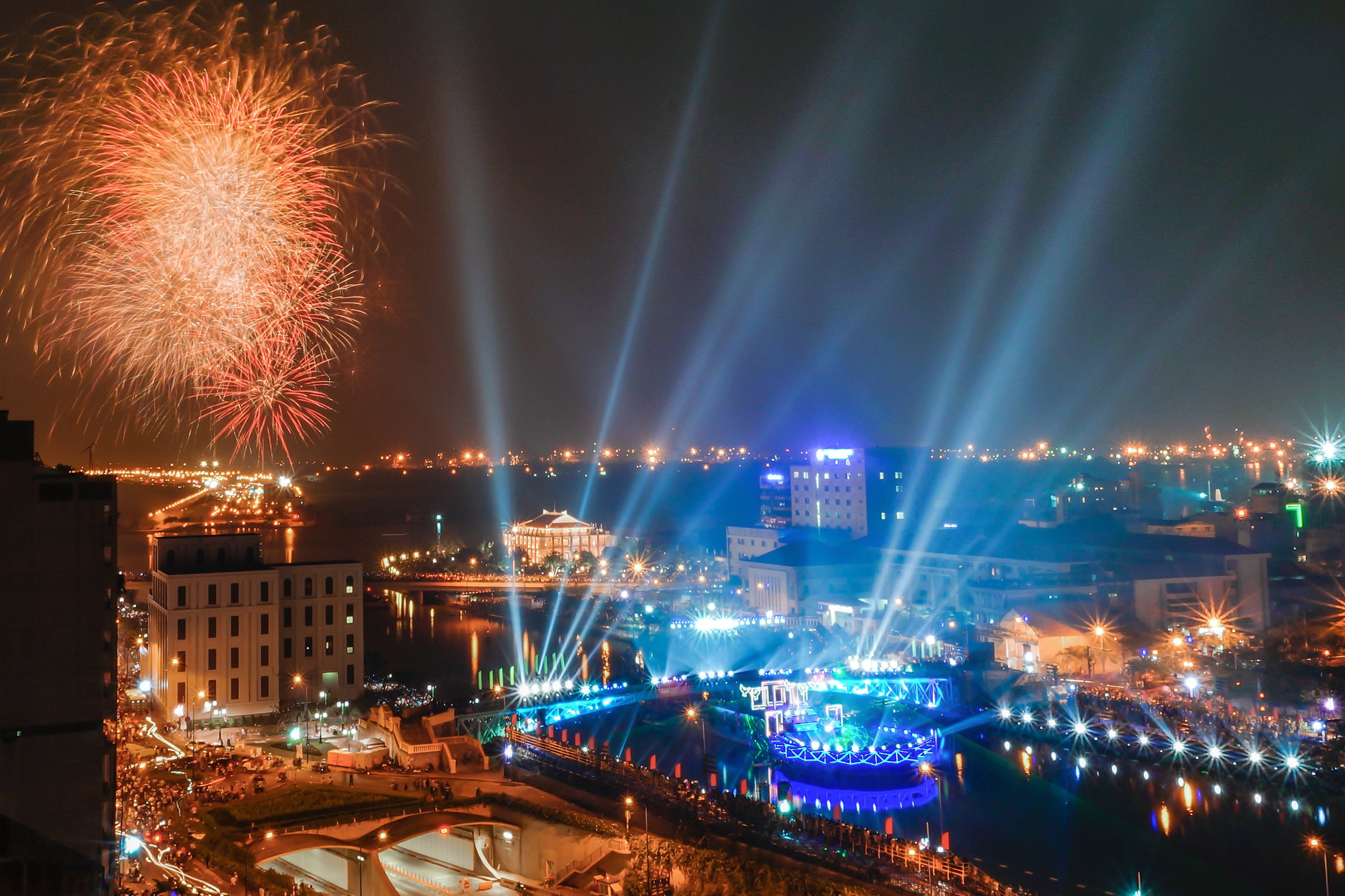 New Year's Eve in Ho Chi Minh City, Vietnam