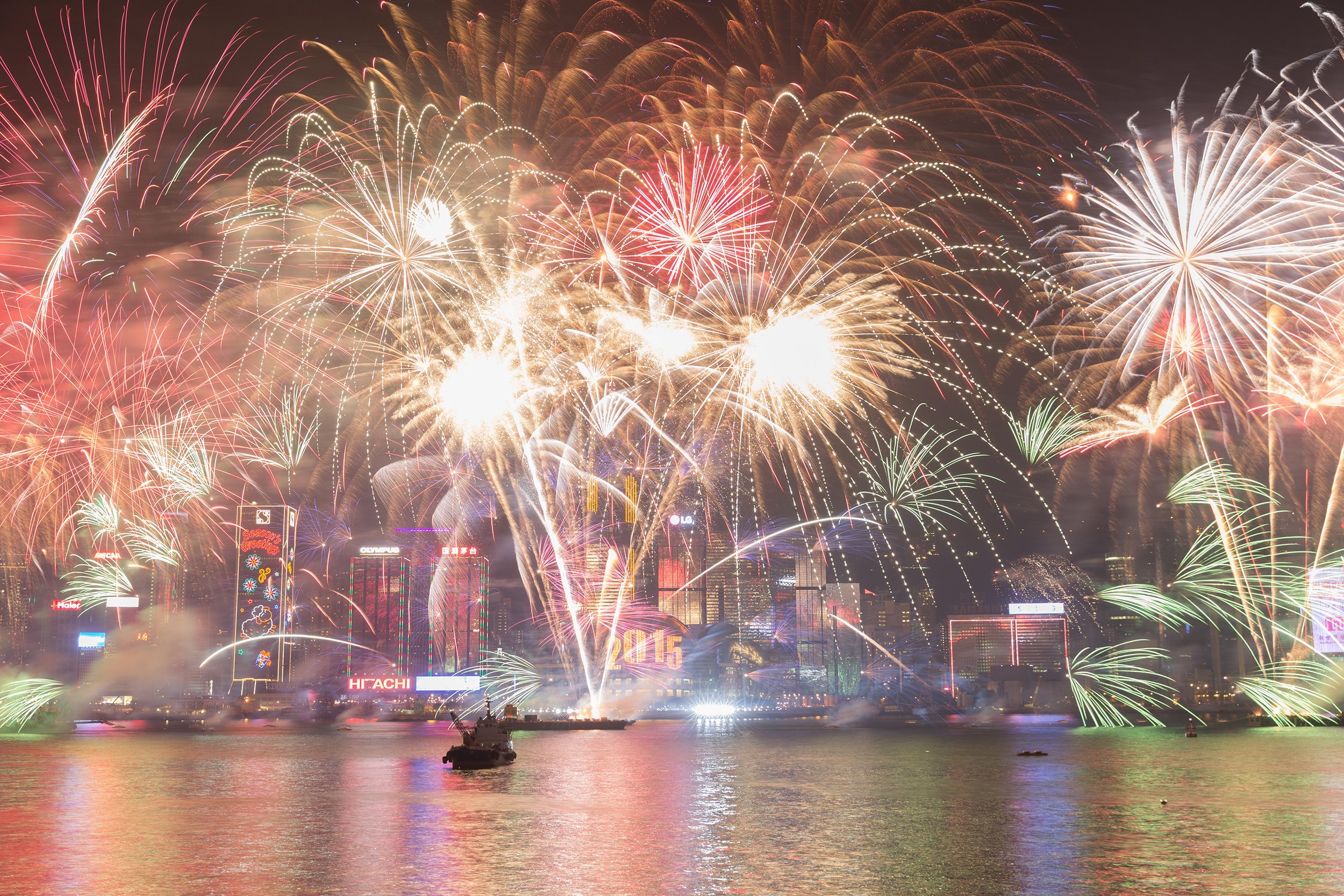 New Year's Eve in Hong Kong, China
