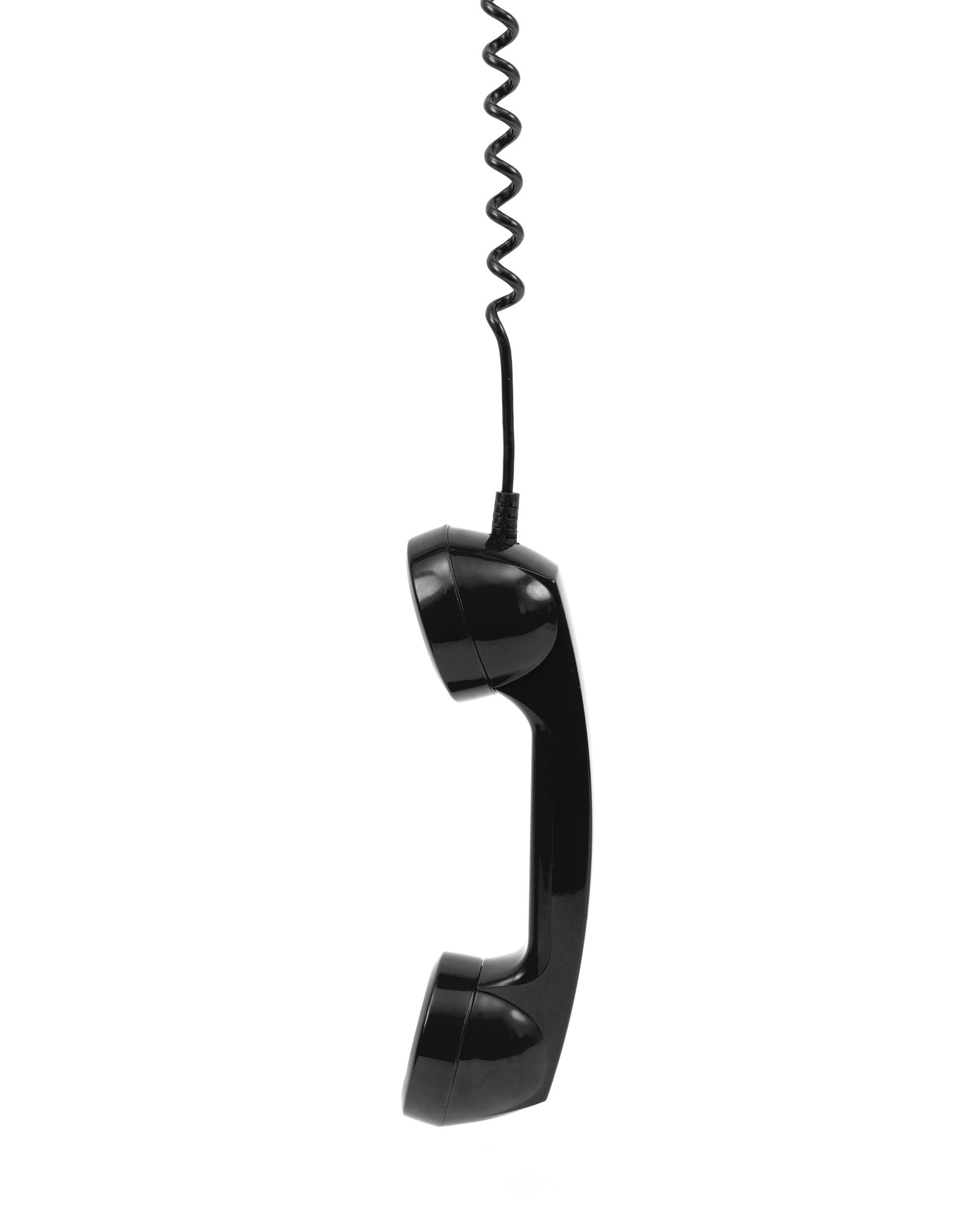 telephone hand set dangling