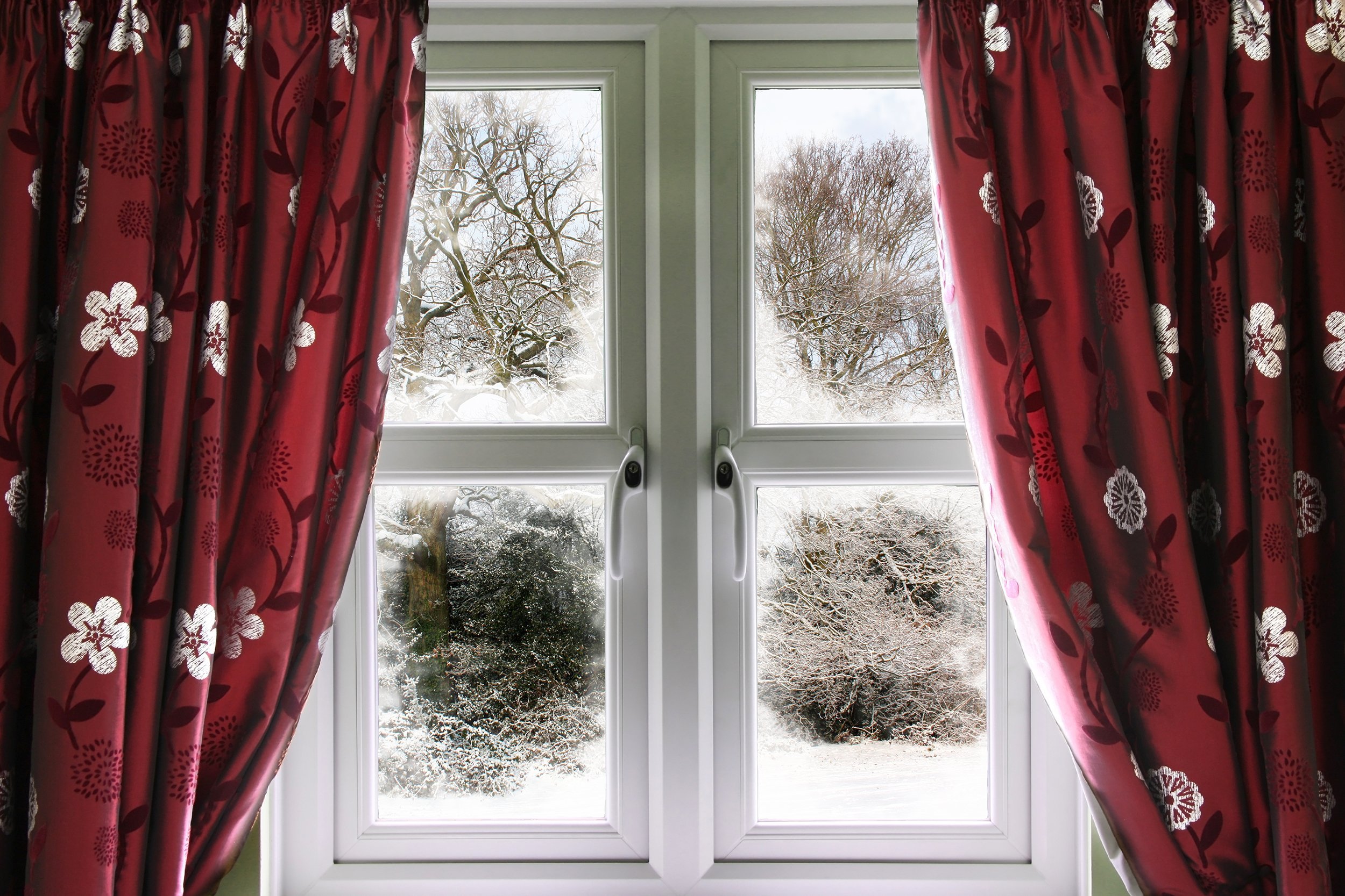 winter view from a window