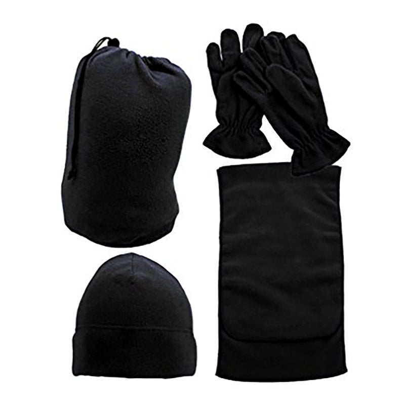 Simplicity Children & Adult Sized Winter Beanie, Scarf, & Gloves Set