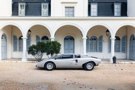 silver 1975 Lamborghini Countach