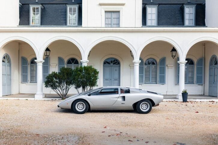 silver 1975 Lamborghini Countach