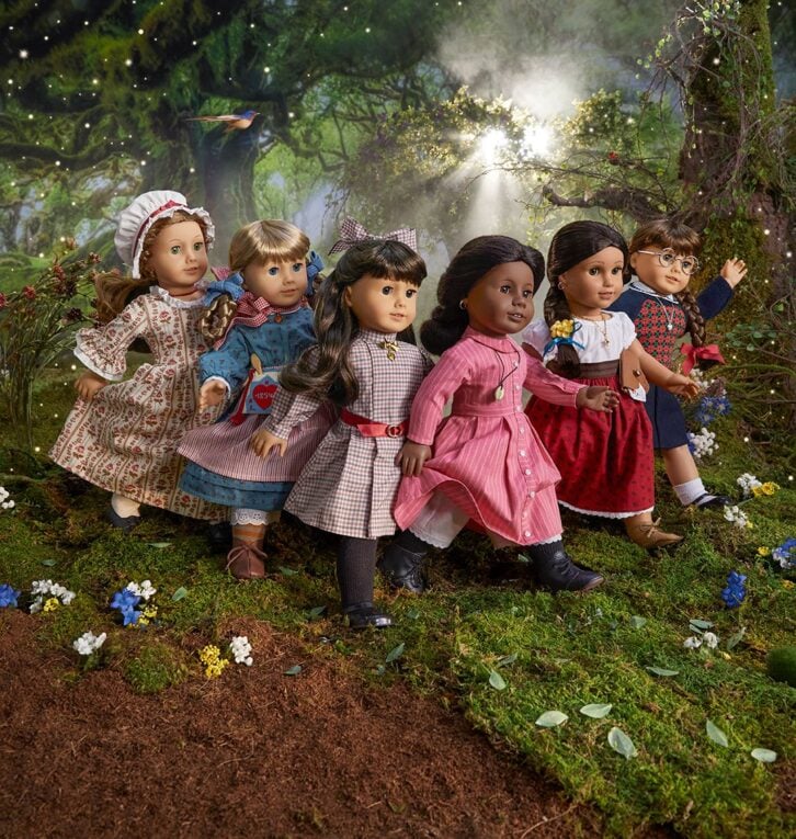 35th anniversary versions of six original American Girl historic dolls
