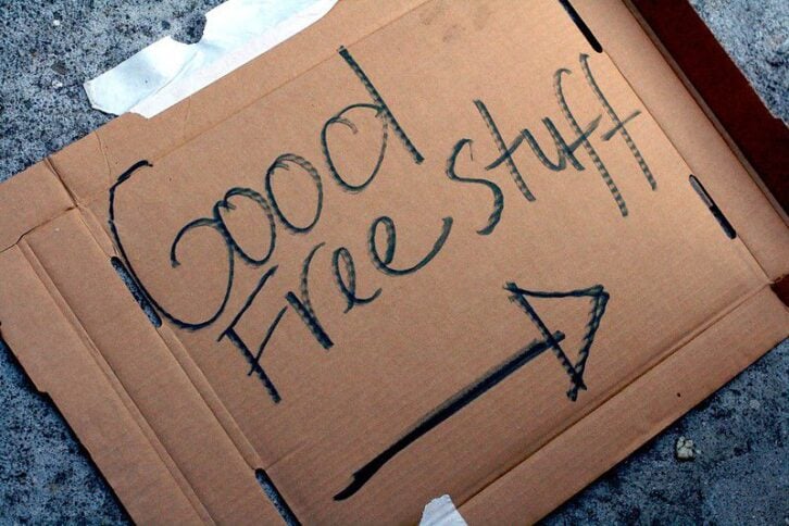 Free Stuff Sign
