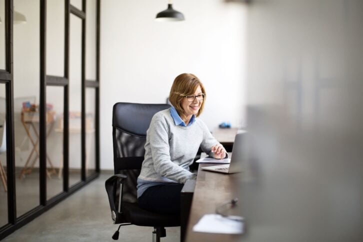 Woman in an office