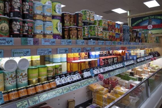 Frozen aisle at Trader Joe's