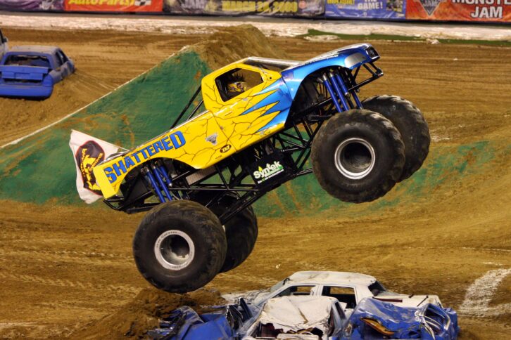 shattered monster truck