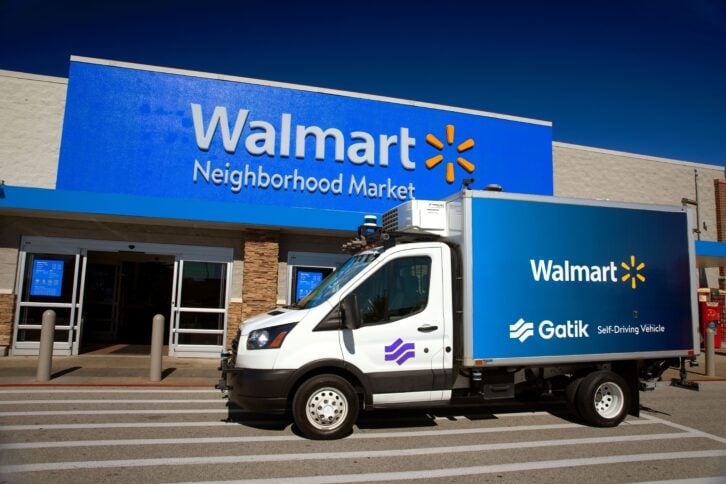 Walmart Driverless Grocery Delivery Truck