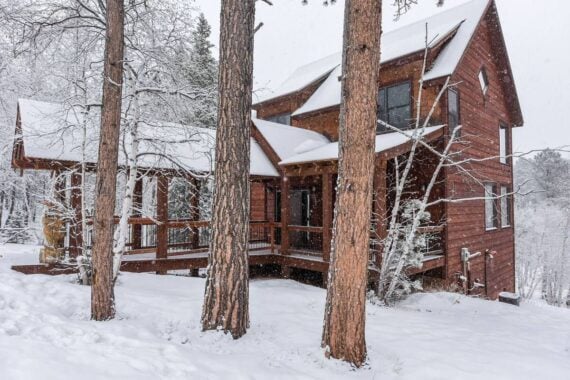 winter cabin