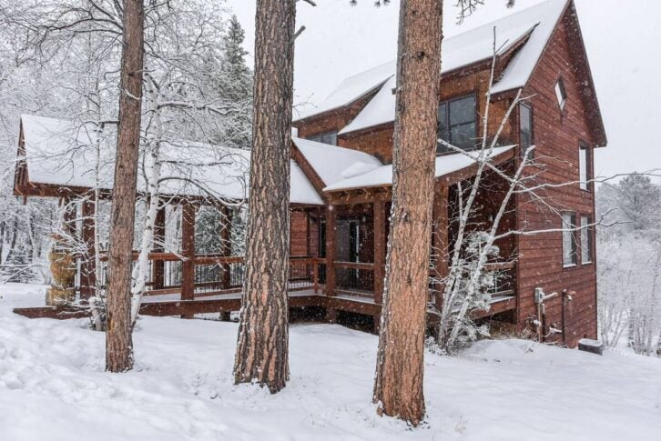 winter cabin