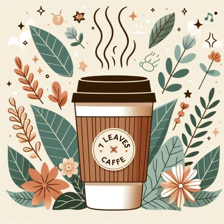 7 leaves cafe illustration from bing image creator