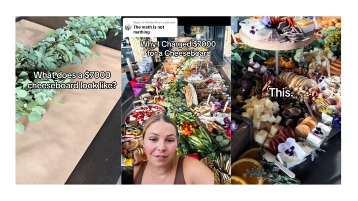 $7,000 cheeseboard triptych from tiktok