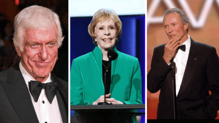 12 Actors Still Working in Their 90s, Dick Van Dyke, Carol Burnett, Clint Eastwood