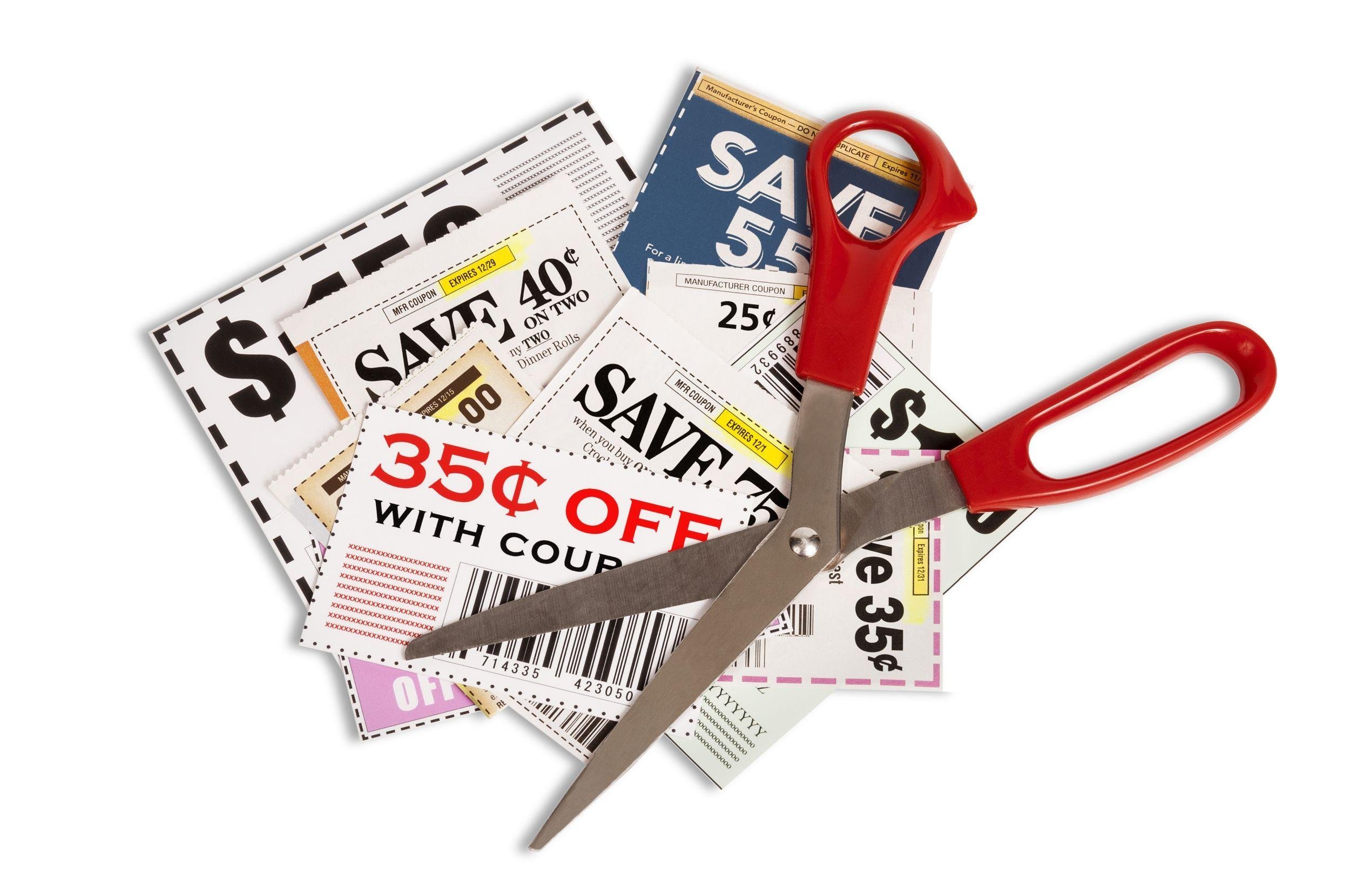 coupons and sissors