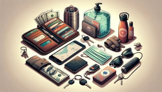 AI-generated image of essential items you should never leave home without