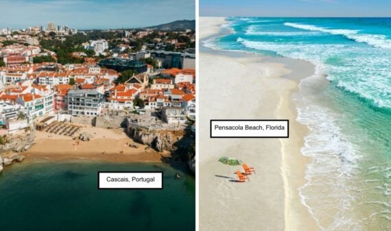 Cascais, Portugal and Pensacola Beach, Florida